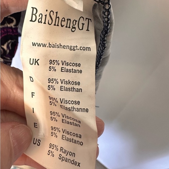 New NWT Women's Blouse Top Plus XXL Boho Paisley Dark Romantic Flowy Asymmetric - Picture 8 of 13